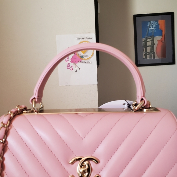 Chanel trendy small pink gold hard ware bag - Picture 5 of 17